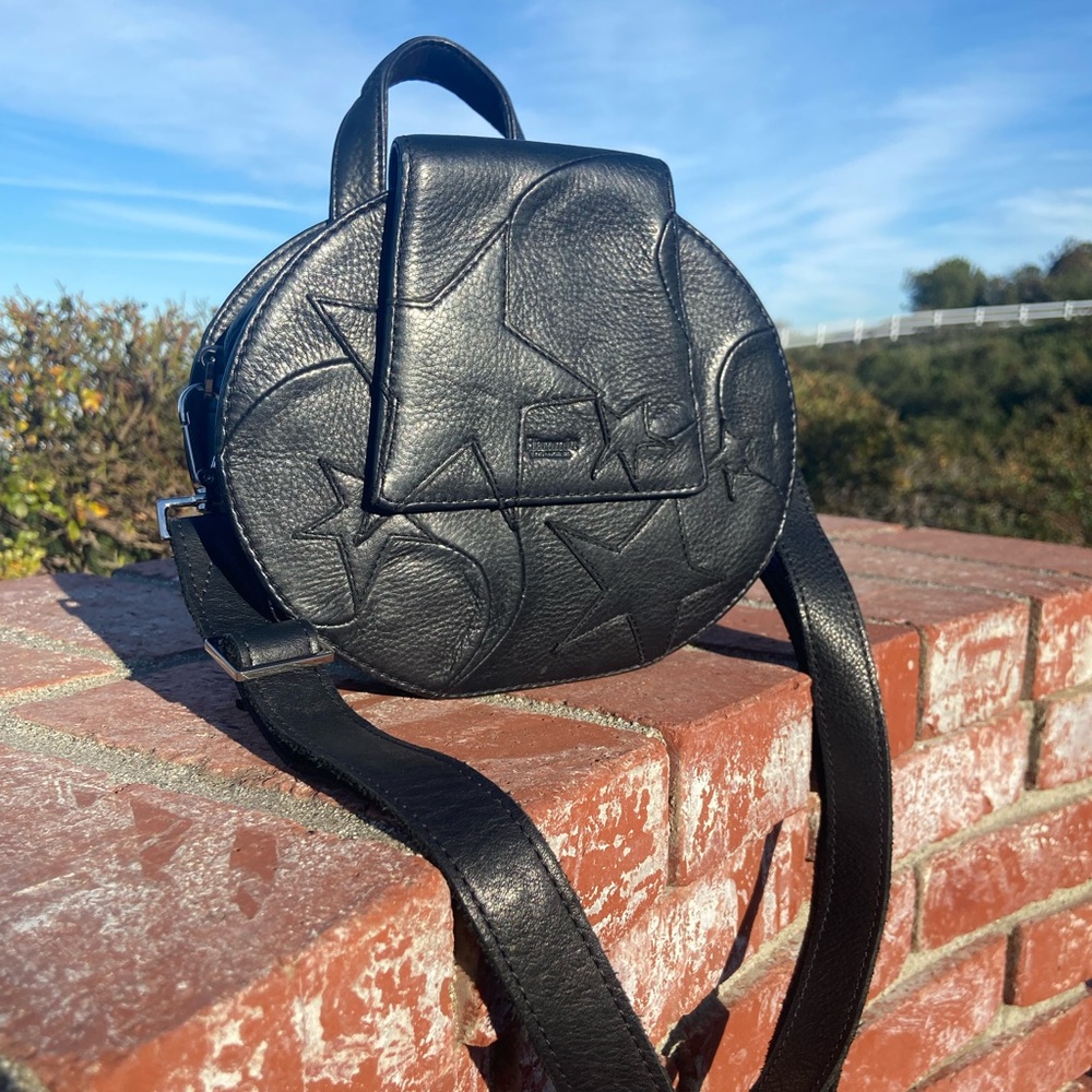 Hammitt Black Leather Star Circle Bag